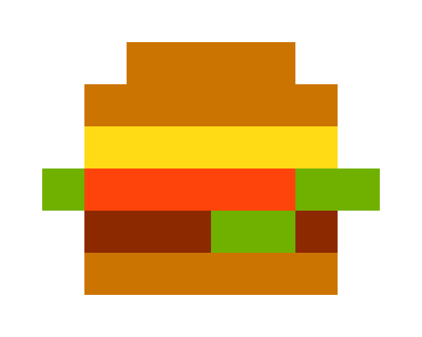 汉堡 pixel images
