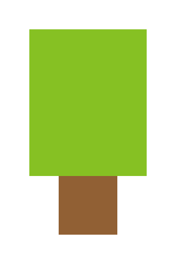 黄绿色乔木（中等）像素图片