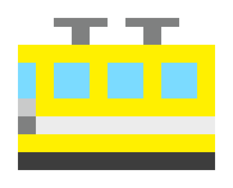 火车（第一节车厢）像素图片