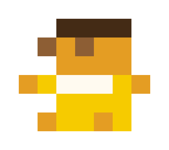 穿黄色衣服的婴儿 pixel images