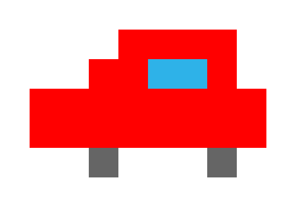 红色乘用车 pixel images