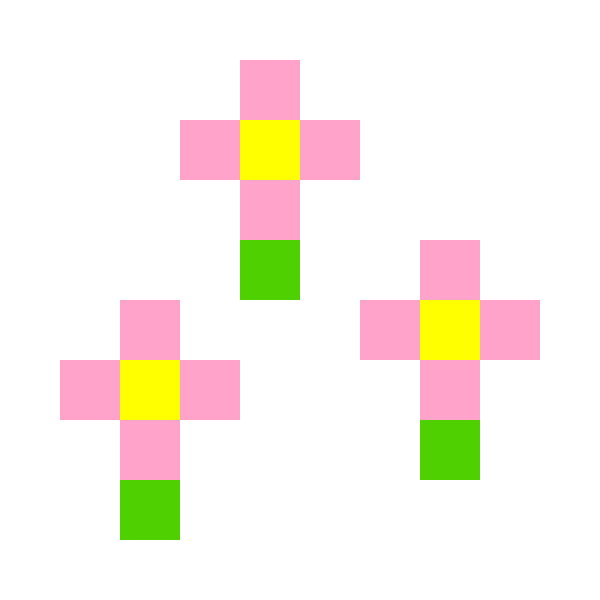 粉红色的花朵 pixel images