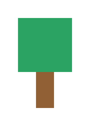 绿树（小）像素图片
