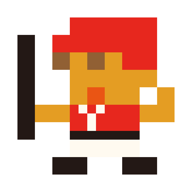 A child who plays baseball pixel images