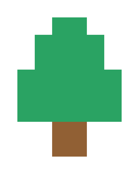 绿树（大）像素图片