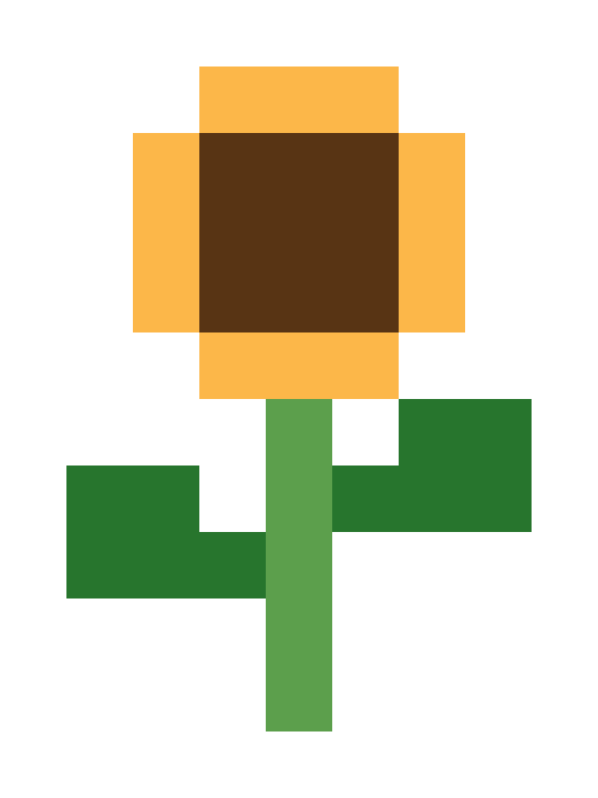 Sunflower pixel images