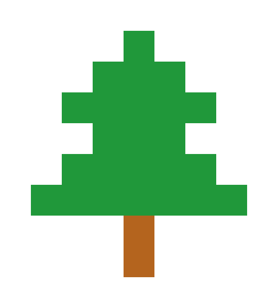 Green tall tree pixel images