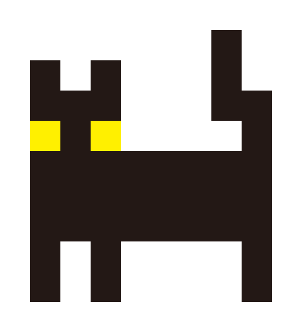 黑猫 pixel images