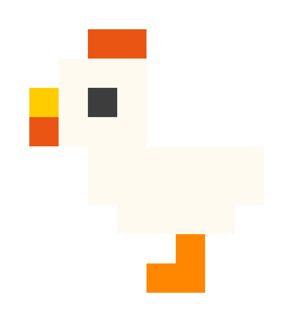 鸡 pixel images