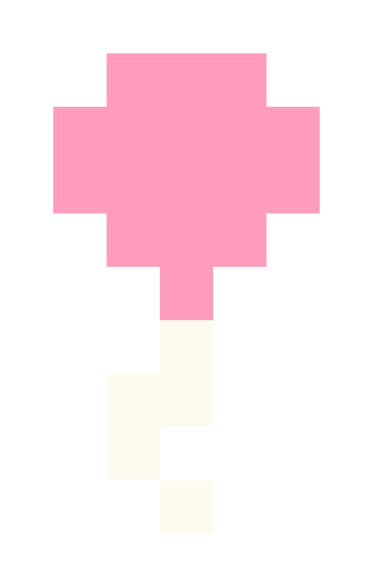 Pink balloons pixel images