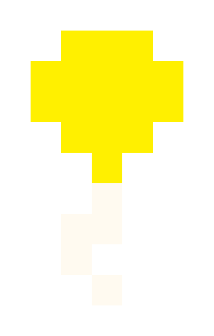 黄色气球像素图片