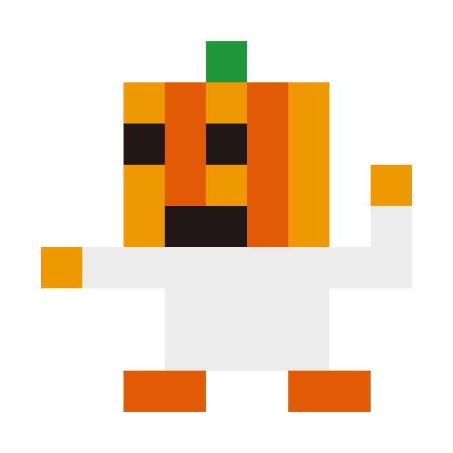 Pumpkin-kun pixel images