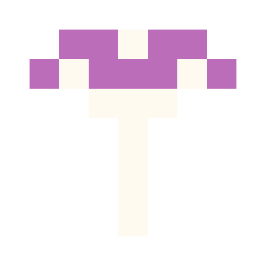 紫扁蘑菇像素图片