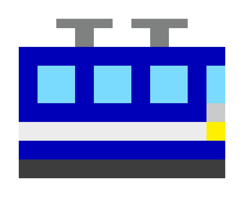 Train (trailing car) pixel images