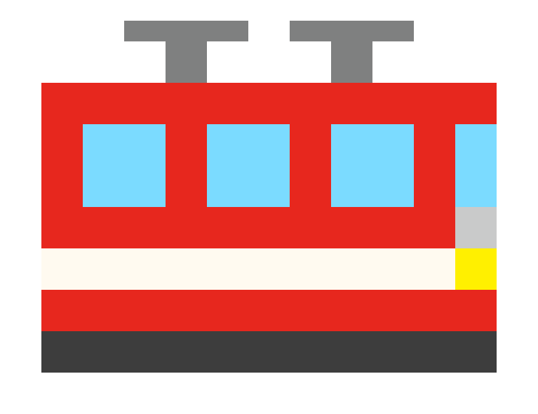 火车（拖车）像素图片