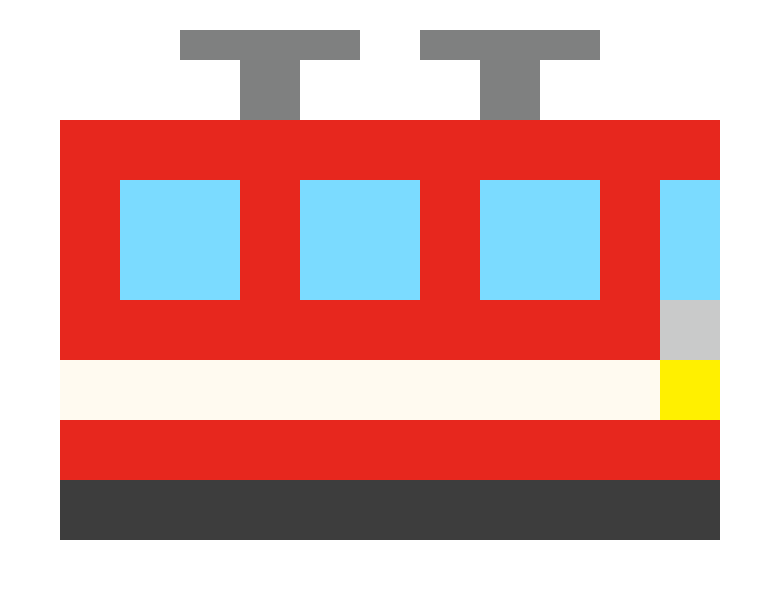 Train (trailing car) pixel images