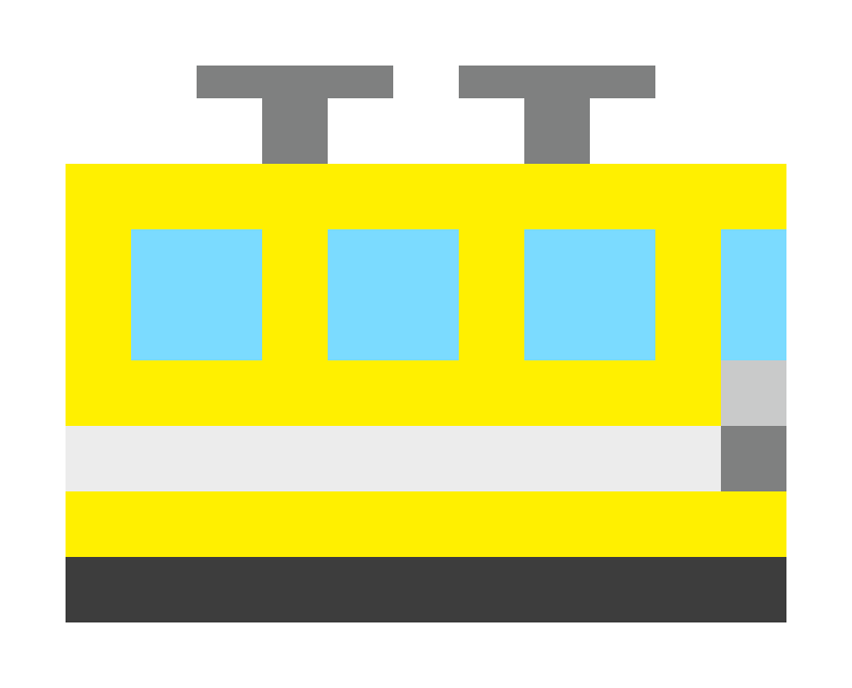 Train (trailing car) pixel images