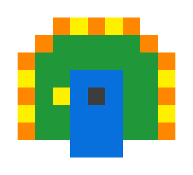 孔雀 pixel images