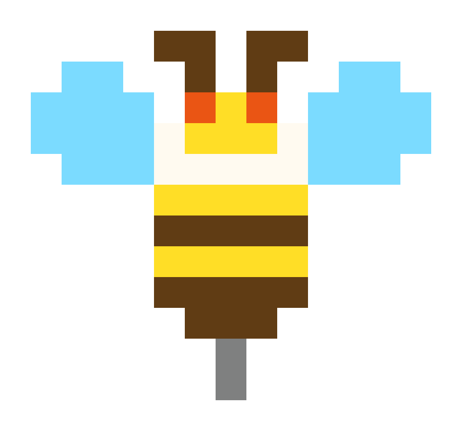 Frontal wasps pixel images