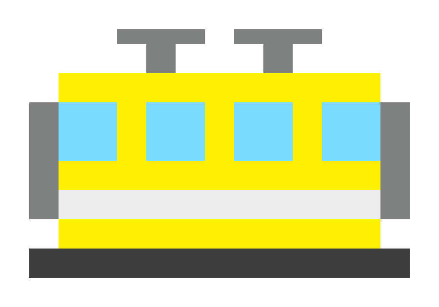 火车（中级车厢） pixel images