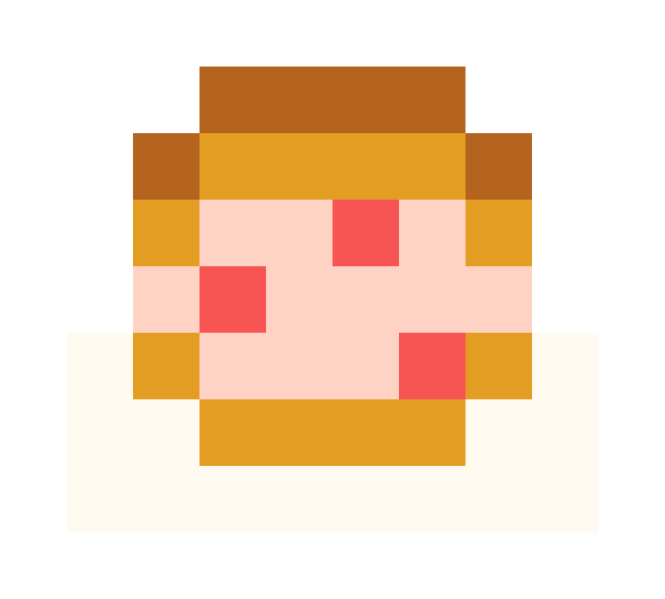 Maritozzo with strawberries pixel images