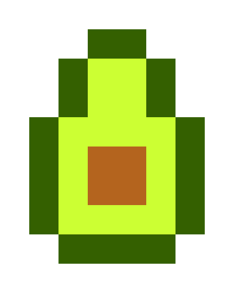 avocado pixel images