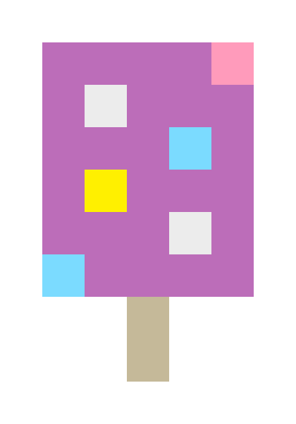 Ramune ice cream (grapes) pixel images