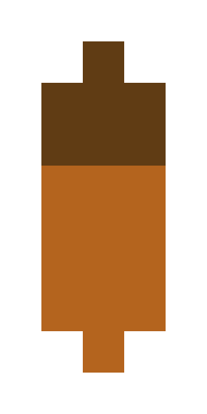 Elongated acorns pixel images