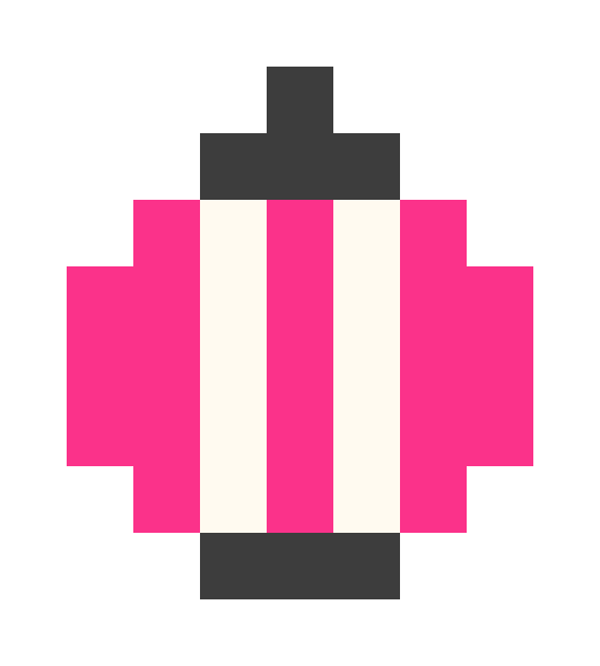 Pink lanterns pixel images