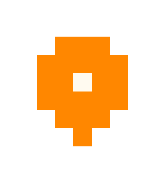 Map pin (orange) pixel images