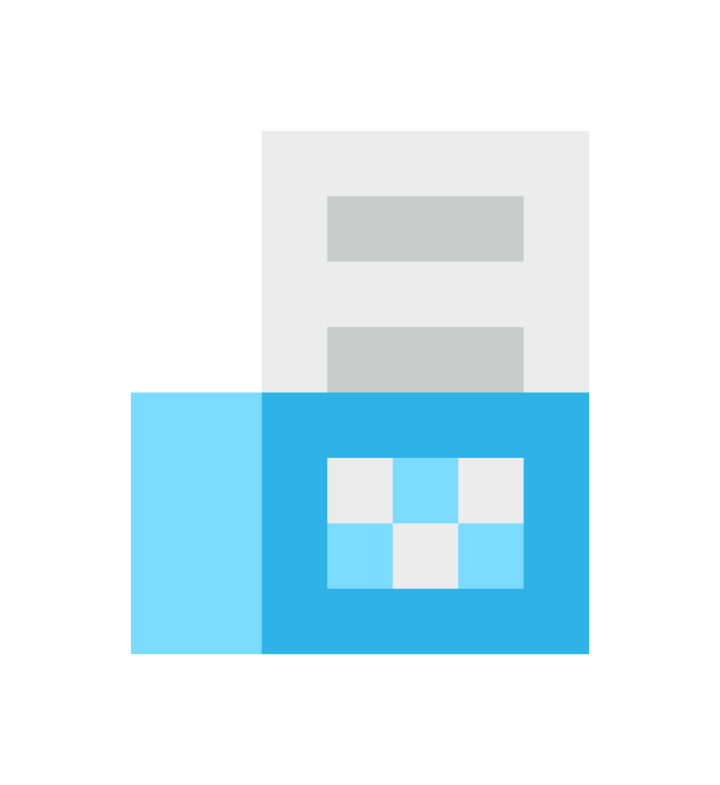 Fax (blue) pixel images