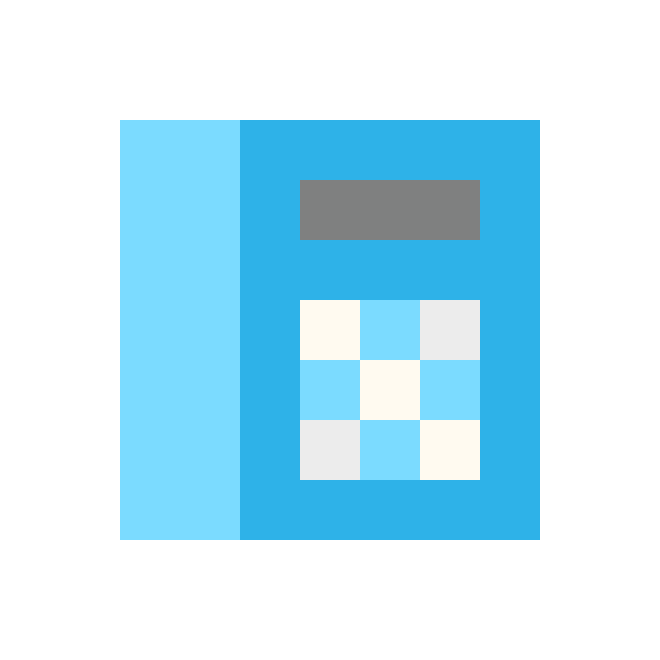 Telephone (blue) pixel images