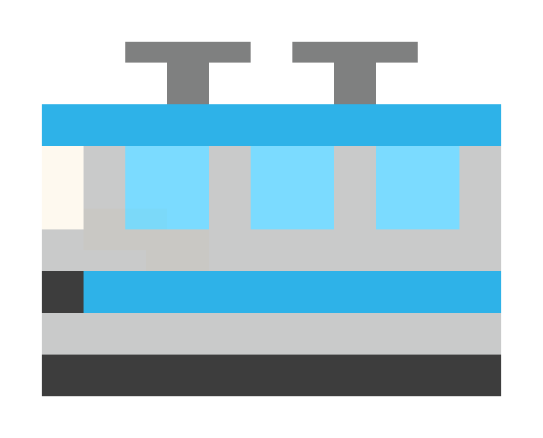 Train (first car) pixel images