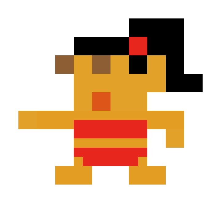 比基尼女孩红色像素图片