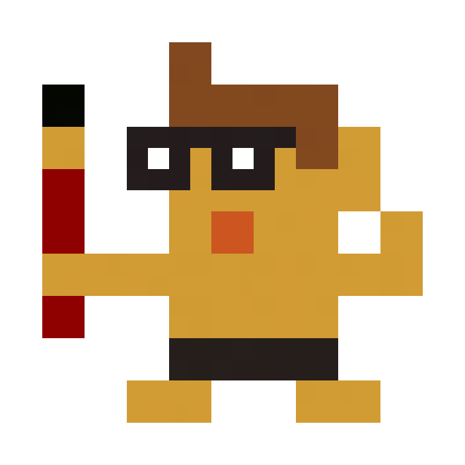 Panichi眼镜学生像素图片