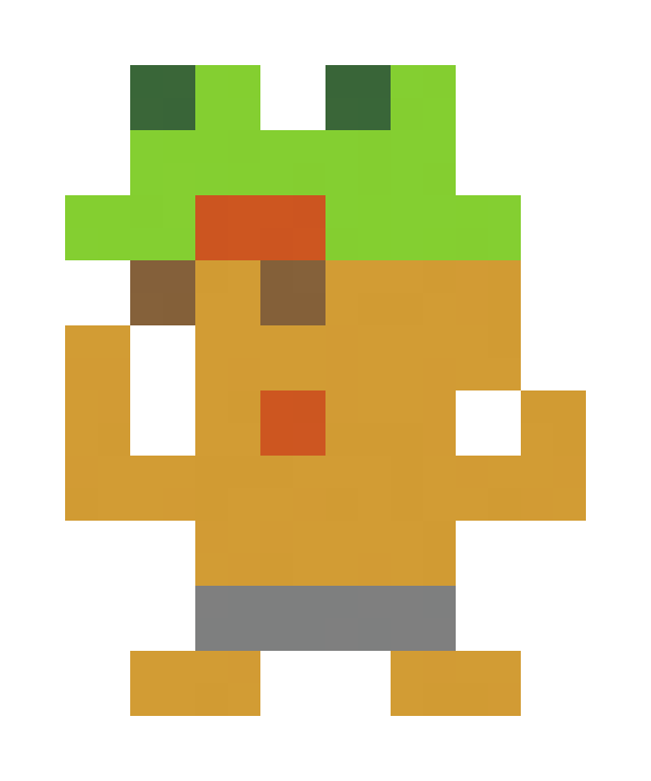 穿着panichi的青蛙帽人像素图片