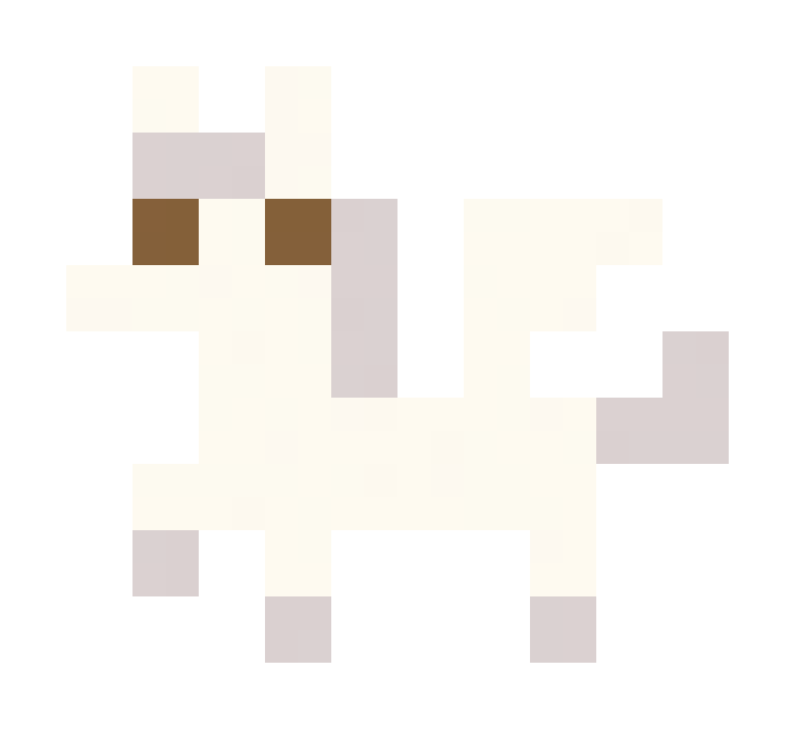 白飞马像素图片