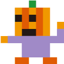 Pixel Halloween Pumpkin